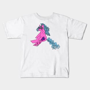 Pony in Sunglasses Kids T-Shirt